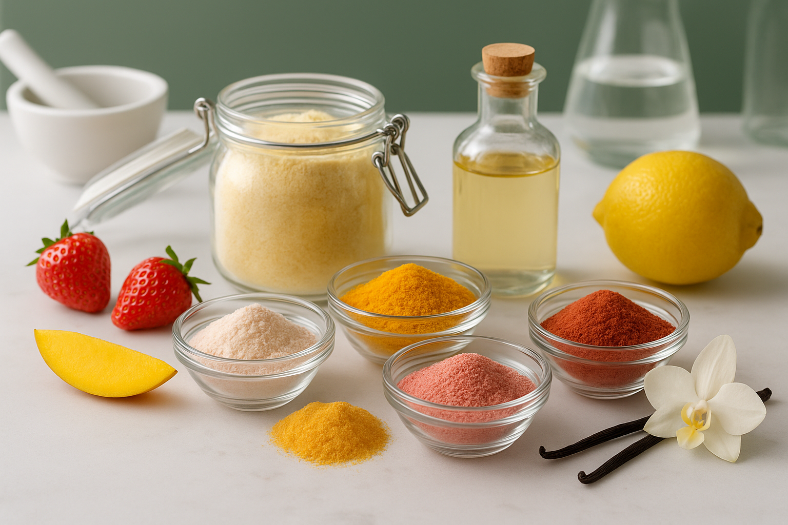 Food flavour powders and ingredients