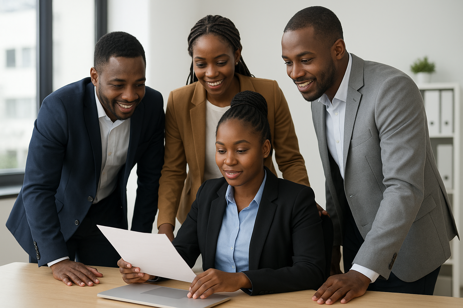 Professional team collaboration